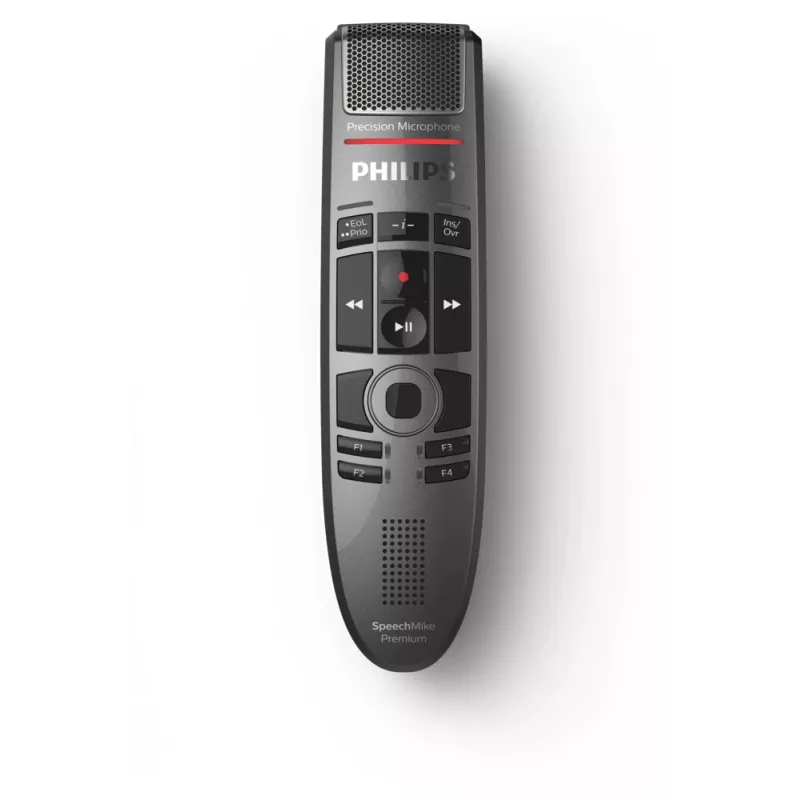 Microfone Philips SpeechMike Premium Touch preto unidirecional USB com fio -37 dB
