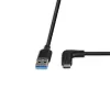 Cabo USB 3.2 Type-A para C Lindy 1,5 m, 90° angular, 10 Gbit/s