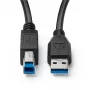 Microconnect MC-ITH-USB3AB-005 Cabo USB USB 3.2 Gen 1 (3.1 Gen 1) 5 m USB A USB B preto