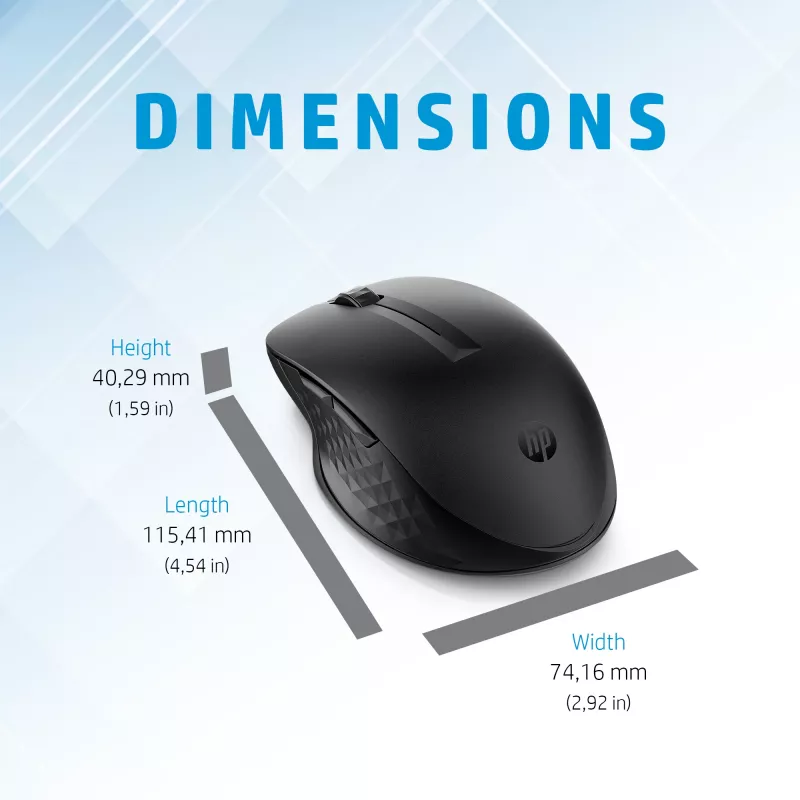 Rato HP 435 Multi-Device sem fios RF sem fios + Bluetooth