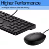 Conjunto de teclado e rato com fios HP 320MK – USB, teclado de membrana, preto