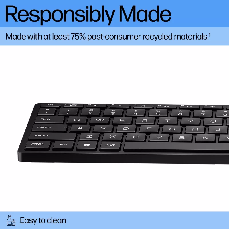 Conjunto de teclado e rato com fios HP 320MK – USB, teclado de membrana, preto