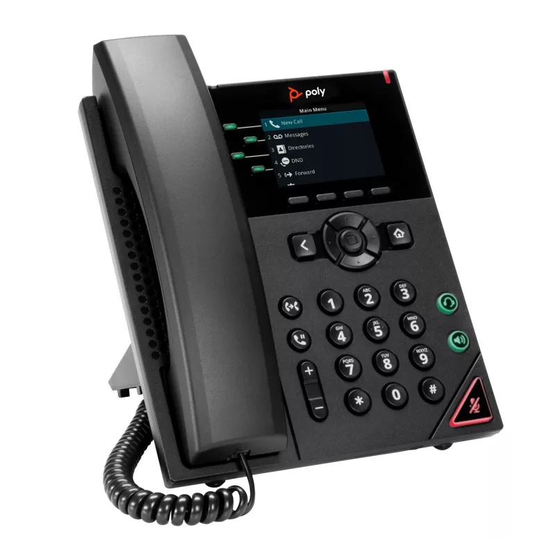 HP Poly VVX 250 telefone IP de 4 linhas com PoE, preto, LCD, 320 x 240 píxeis, HTTPS, ENERGY STAR, RoHS, Federal Communications Commission (FCC), CE