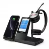 Headset sem fios DECT Yealink WH66 — Dual Teams, Bluetooth, supra-aural, arco de cabeça, 20–20000 Hz, 127 g, preto