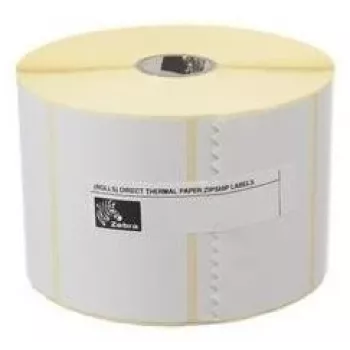 Etiquetas de papel autoadesivas para impressora Zebra 3010789-T — 9 cm x 5,3 cm, brancas, 1.280 etiquetas/rolo, núcleo de 25,4 mm