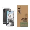 Conjunto de películas de proteção de ecrã transparentes PanzerGlass SAFE. by ® para iPhone 16 — vidro temperado + PET + silicone, transparente, 50 unid.