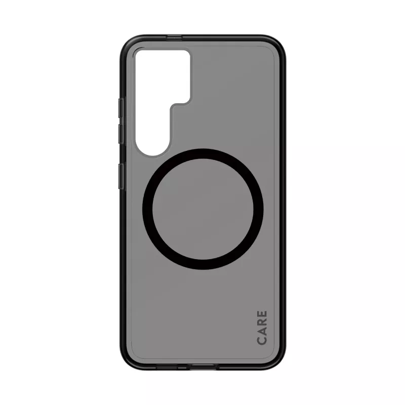 PanzerGlass CARE™ by ® Urban Combat Case Smokey com preto compatível com Qi Samsung Galaxy S24
