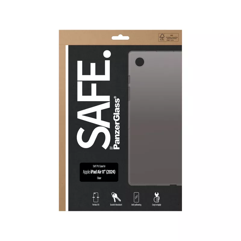 PanzerGlass SAFE. by ® capa TPU transparente iPad Air 11'' (2024)