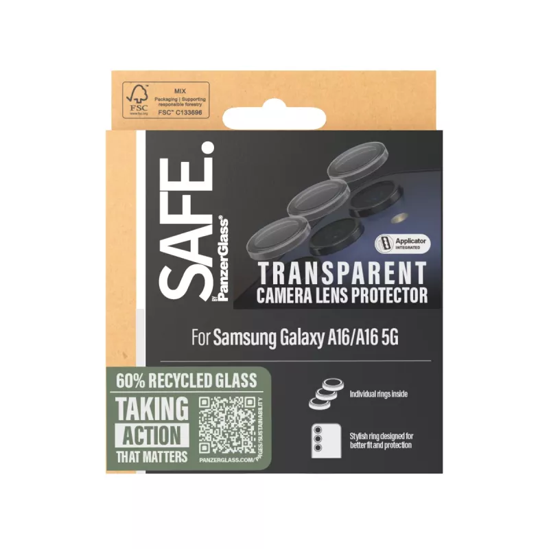 PanzerGlass SAFE. by ® protetor de câmara transparente Samsung Galaxy A16 4G | A16 5G