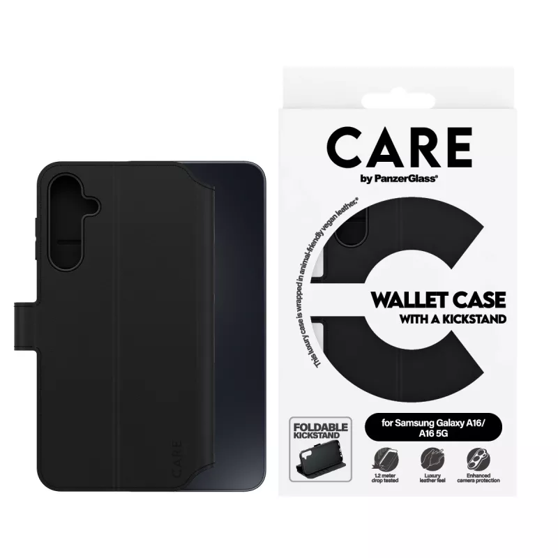 PanzerGlass CARE™ by ® Wallet Case com suporte Samsung Galaxy A16 4G | A16 5G
