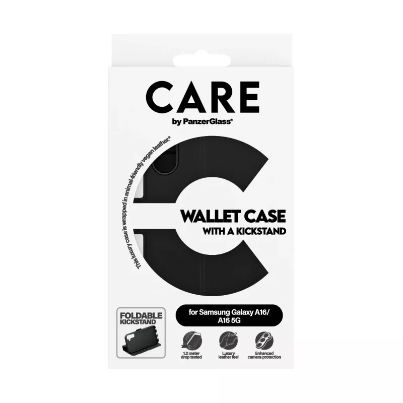 PanzerGlass CARE™ by ® Wallet Case com suporte Samsung Galaxy A16 4G | A16 5G