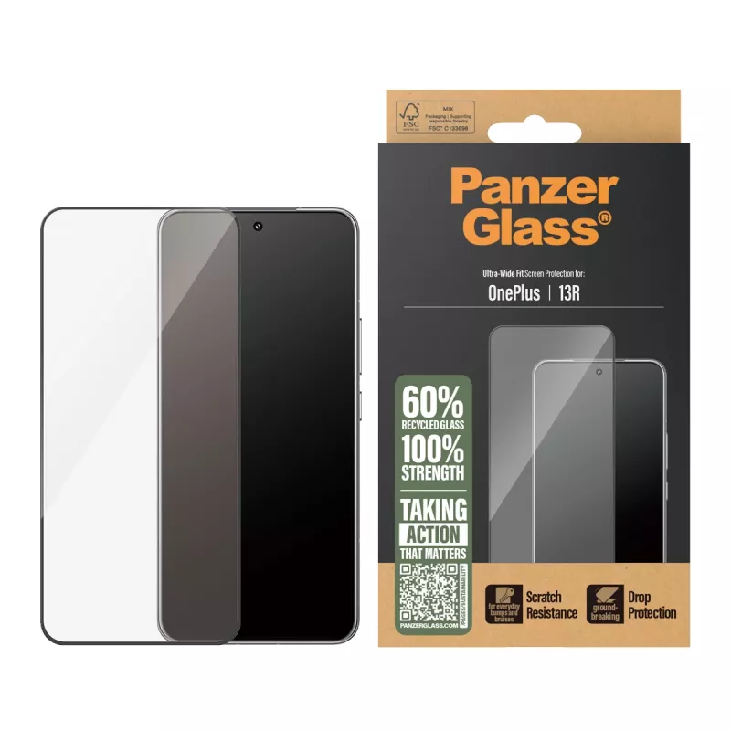 PanzerGlass® proteção de ecrã OnePlus 13R | Ultra-Wide Fit