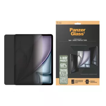 PanzerGlass ® proteção de ecrã de privacidade 4 vias iPad Air 13 polegadas (2024-2025) | iPad 13 polegadas Pro (2024-2025) | Ultra-Wide Fit