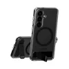 Capa protetora PanzerGlass CARE™ Urban Explorer Case para Samsung Galaxy S26, transparente com suporte preto e suporte Qi