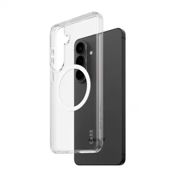 Capa protetora PanzerGlass CARE Urban Explorer Case para Samsung Galaxy S26+ — transparente, branca compatível com Qi