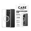 Capa para telemóvel PanzerGlass CARE™ by Urban Explorer — capa transparente com Qi branco para Samsung Galaxy S26 Ultra