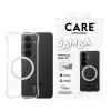Capa de proteção PanzerGlass CARE Samba transparente com Qi branco para Samsung Galaxy S26
