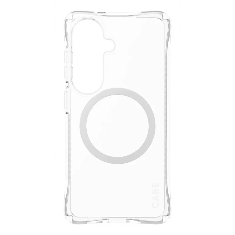 Capa de proteção PanzerGlass CARE Samba transparente com Qi branco para Samsung Galaxy S26