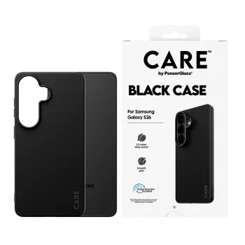 Capa de proteção em TPU PanzerGlass CARE™ para Samsung Galaxy S26 – preta