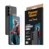 Conjunto de proteção de ecrã PanzerGlass para Samsung Galaxy S26 — Hoops 2-in-1 Ultra-Wide Fit, vidro temperado + camadas de PET/silicone