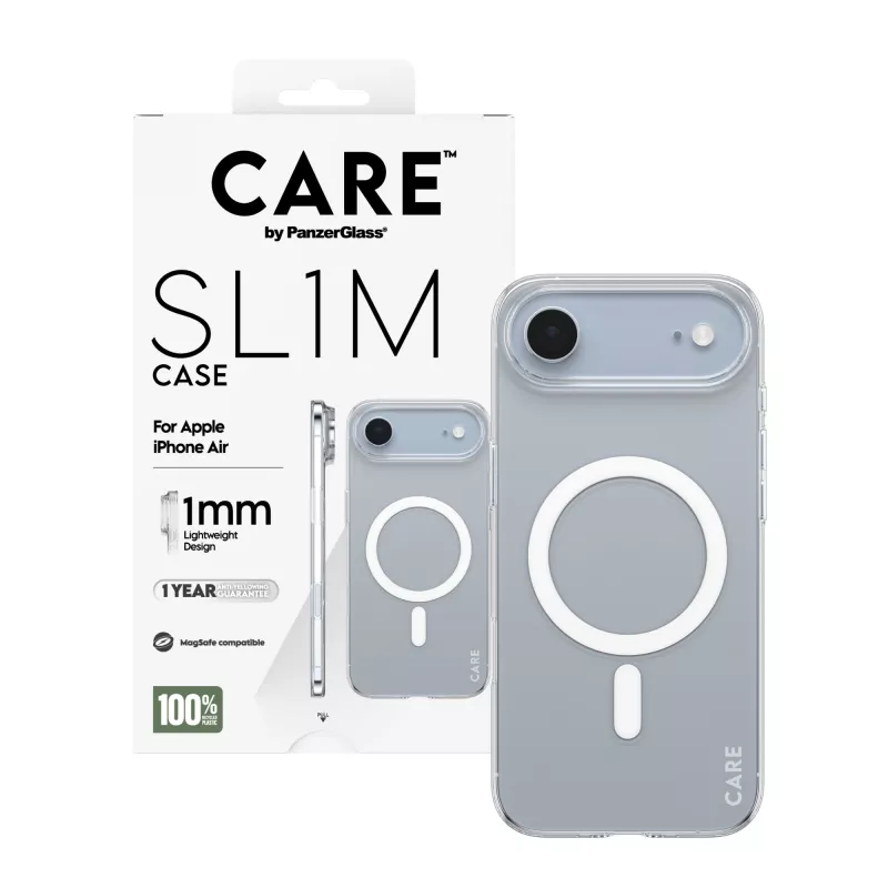 Capa PanzerGlass CARE SL1M transparente com MagSafe para Apple iPhone Air