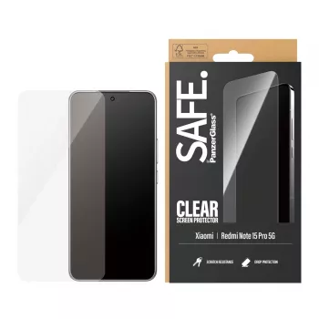 Proteção de ecrã PanzerGlass SAFE. by ® Xiaomi Redmi Note 15 Pro 5G | Ultra-Wide Fit