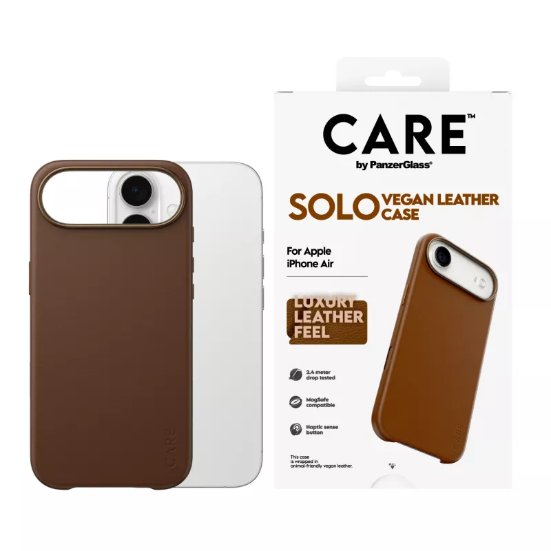 Capa PanzerGlass CARE Solo para Apple iPhone Air, castanha, capa
