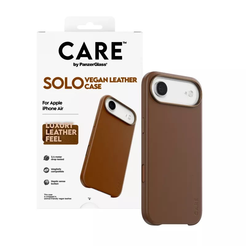 Capa PanzerGlass CARE Solo para Apple iPhone Air, castanha, capa