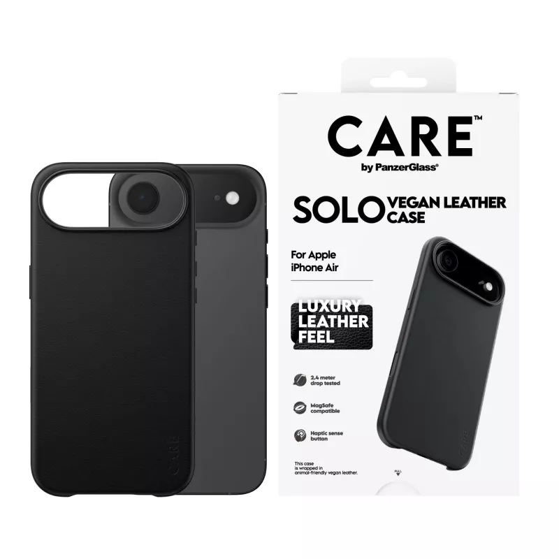 Capa de proteção PanzerGlass CARE Solo para Apple iPhone Air, preta