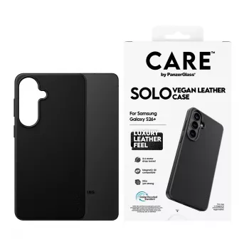 Capa de proteção PanzerGlass CARE Solo Case para Samsung Galaxy S26+ – preta, compatível com Galaxy S26+
