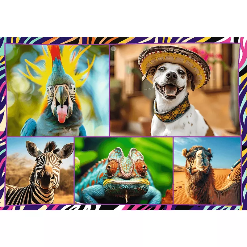 Puzzle TREFL Funny — 4 x 250 peças, conjunto temático para crianças