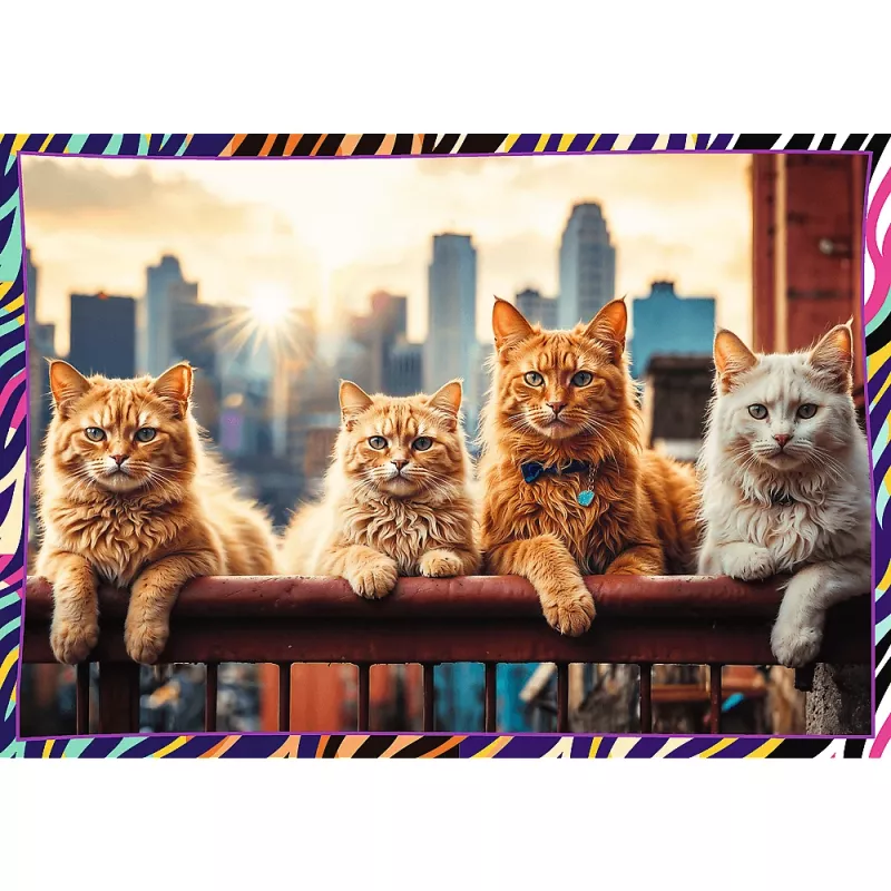 Puzzle TREFL Funny — 4 x 250 peças, conjunto temático para crianças