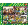 Puzzle TREFL Funny — 4 x 250 peças, conjunto temático para crianças