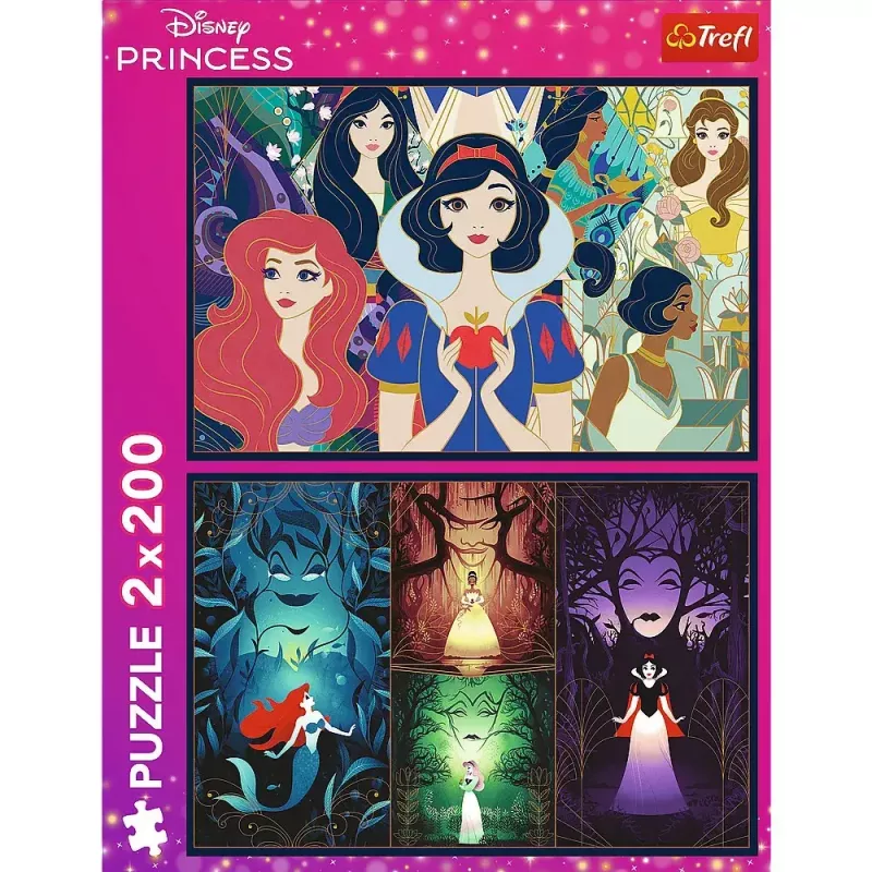 Puzzle TREFL Puzzle 2x200 peças Disney Princess – 2 puzzles, 200 peças cada