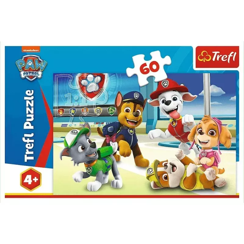 Puzzle TREFL Paw Patrol — 60 peças, puzzle para crianças, peças de cartão
