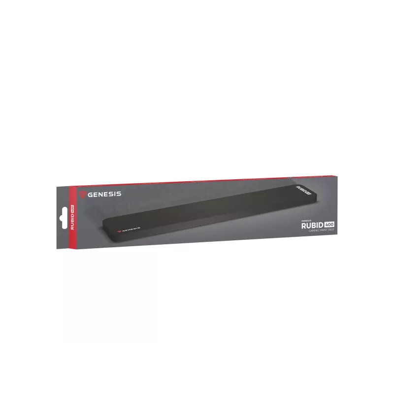 Apoio de pulso GENESIS Rubid 400 tecido, borracha preto