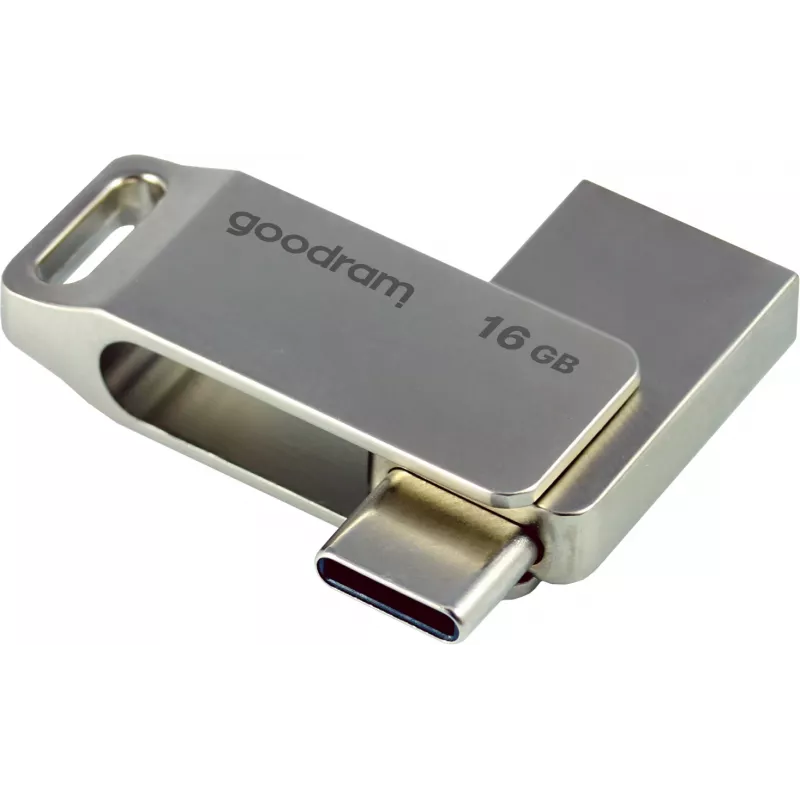 Goodram ODA3 pen drive 16 GB USB Type-A / USB Type-C 3.2 Gen 1 (3.1 Gen 1) prateado