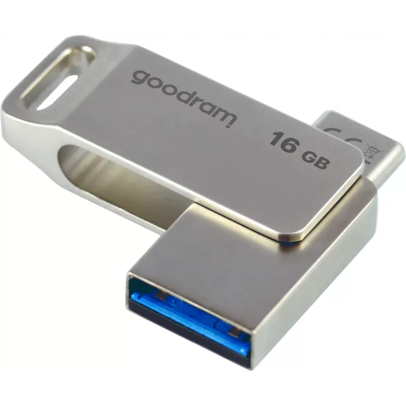 Goodram ODA3 pen drive 16 GB USB Type-A / USB Type-C 3.2 Gen 1 (3.1 Gen 1) prateado