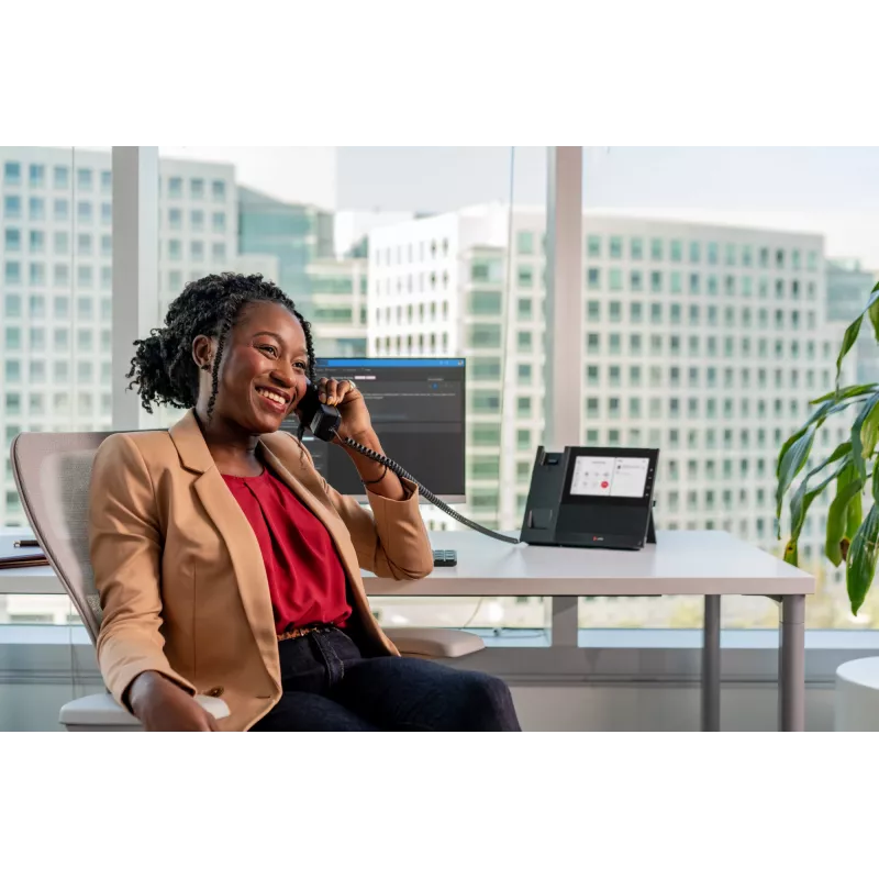 HP Poly CCX 600 telefone empresarial para Microsoft Teams e compatível com PoE