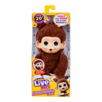 Moose Toys Little Live Pets My Baby Monkey 'Chikki Cherry', menino/menina, 2 ano(s), com som