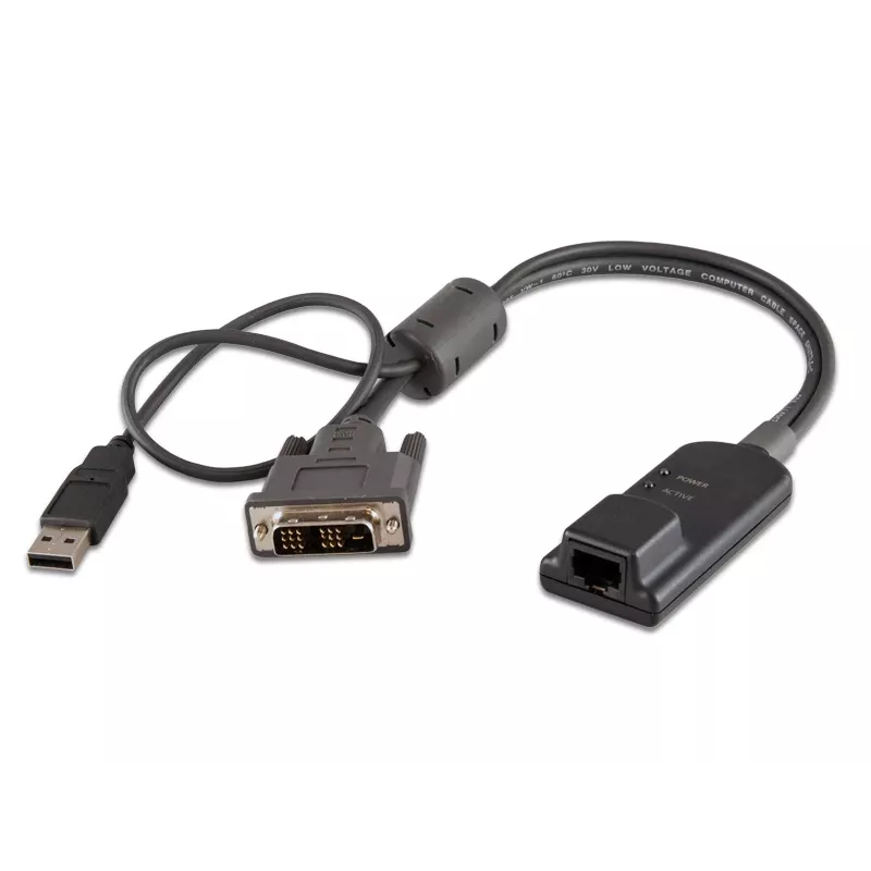Vertiv Avocent MPUIQ-VMCDV adaptador de interface KVM DVI, USB 2.0 preto