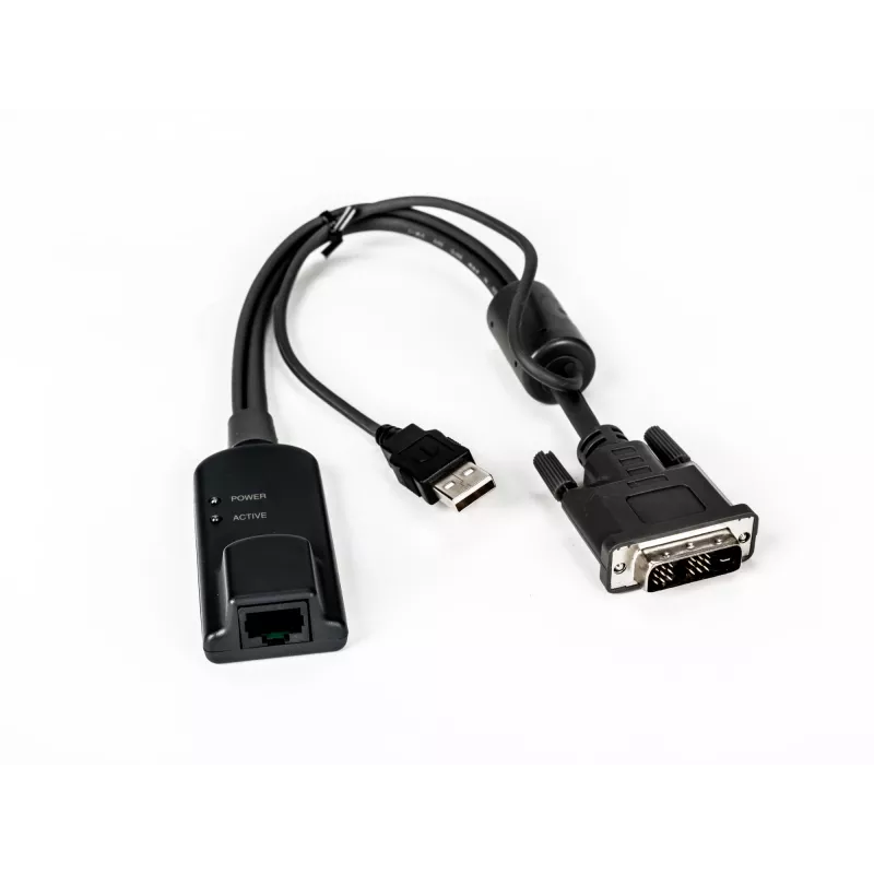 Vertiv Avocent MPUIQ-VMCDV adaptador de interface KVM DVI, USB 2.0 preto