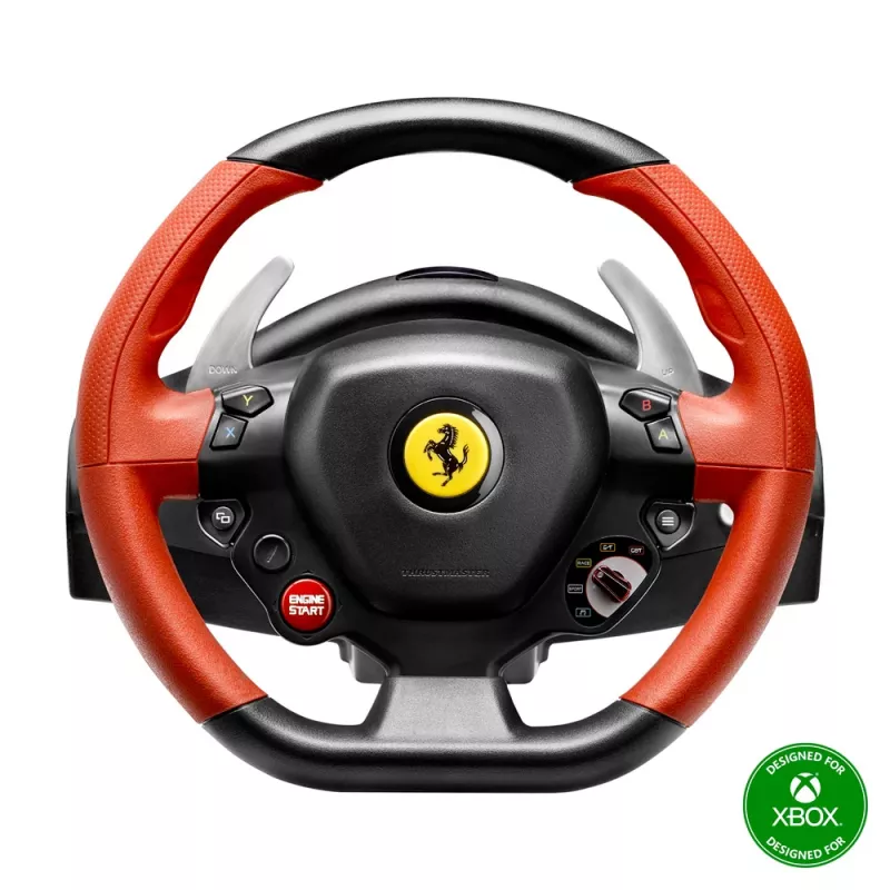 Volante Thrustmaster Ferrari 458 Spider preto, vermelho USB com pedais Xbox One