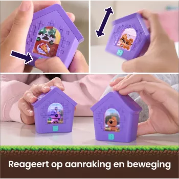 Bitzee, brinquedo interativo de casa para cães com 15 cachorros no interior, sala de jogos 3D, reage ao toque, brinquedo de animal de estimação digital para meninas e meninos a partir dos 5 anos
