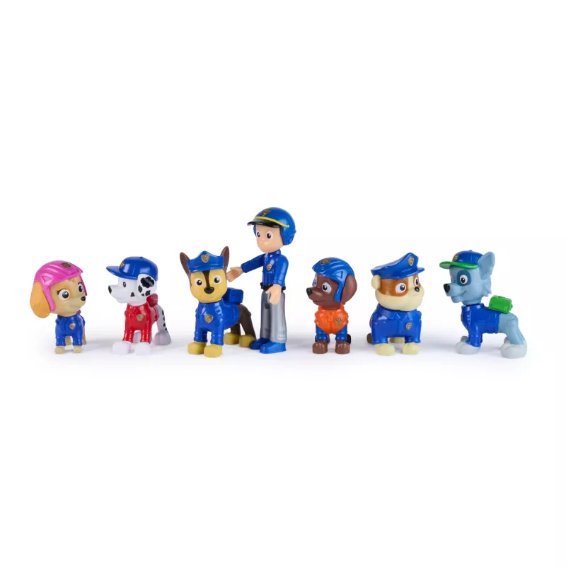 PAW Patrol Search & Rescue Team Pack com 7 figuras colecionáveis, incluindo Ryder e 6 cachorros, brinquedo para meninos e meninas a partir dos 3 anos