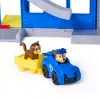 PAW Patrol: Pup Squad, Search & Rescue HQ conjunto de brincar com Chase Pup Squad Racer, figura de ação Humdinger e Kitty Pal, brinquedo para meninos e meninas a partir dos 3 anos