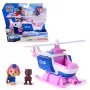 PAW Patrol: Search & Rescue, helicóptero de resgate Skye com 2 figuras, helicóptero de brincar com função de retrocesso, brinquedo infantil para meninos e meninas a partir dos 3 anos