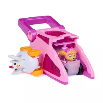 PAW Patrol Skye Pup Squad Lançadores com veículo Chickaletta pack de 2, brinquedo para meninos e meninas a partir dos 3 anos