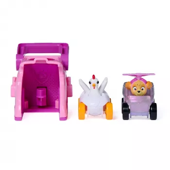 PAW Patrol Skye Pup Squad Lançadores com veículo Chickaletta pack de 2, brinquedo para meninos e meninas a partir dos 3 anos