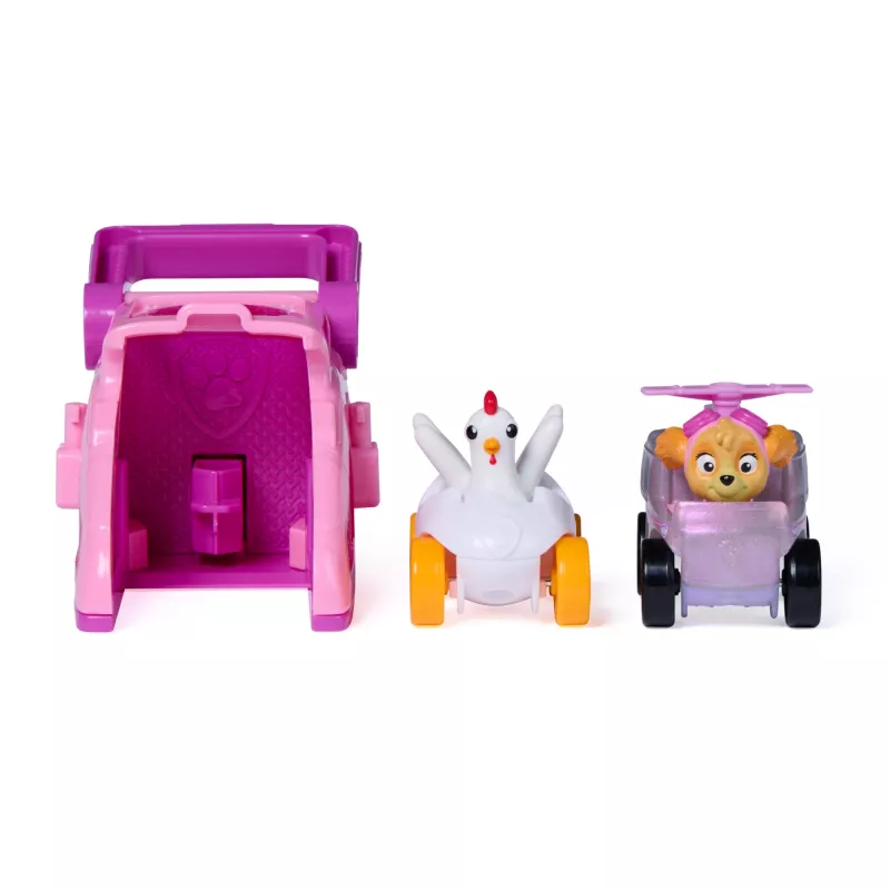 PAW Patrol Skye Pup Squad Lançadores com veículo Chickaletta pack de 2, brinquedo para meninos e meninas a partir dos 3 anos